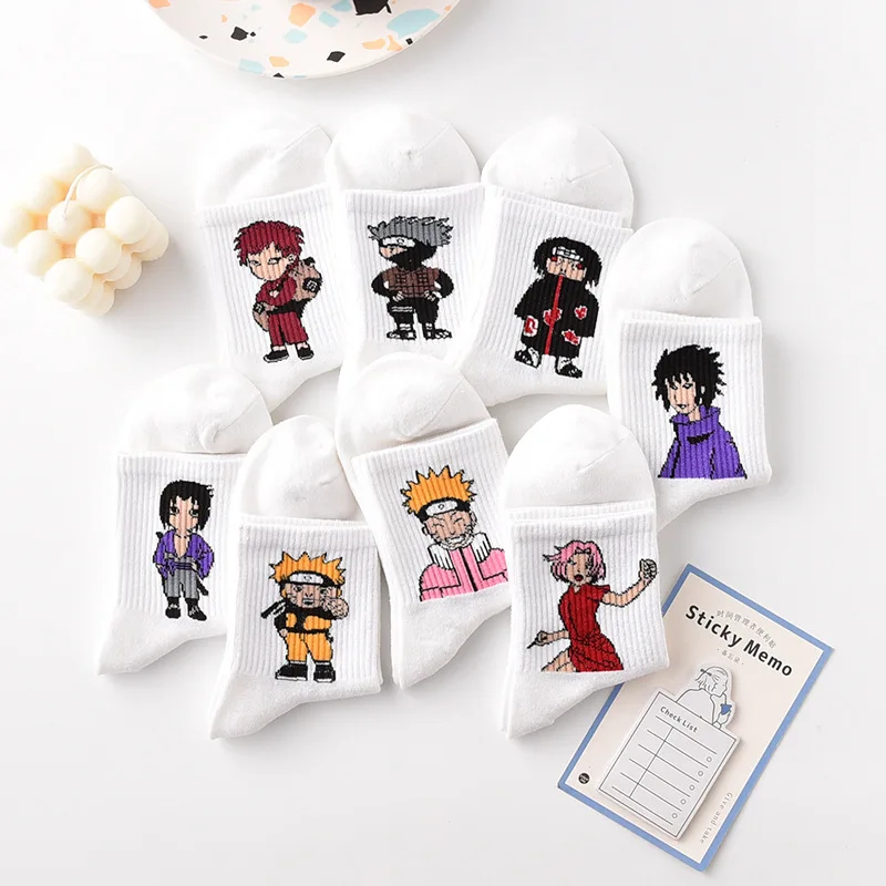 5 Pairs of Naruto Men's Socks White Cartoon Anime Men and Women Socks Sports Medium Tube Trend Personality Wild Couple Stockings
5 Pairs of Naruto Men's Socks White Cartoon Anime Men and Women Socks Sports Medium Tube Trend Personality Wild Couple Stockings