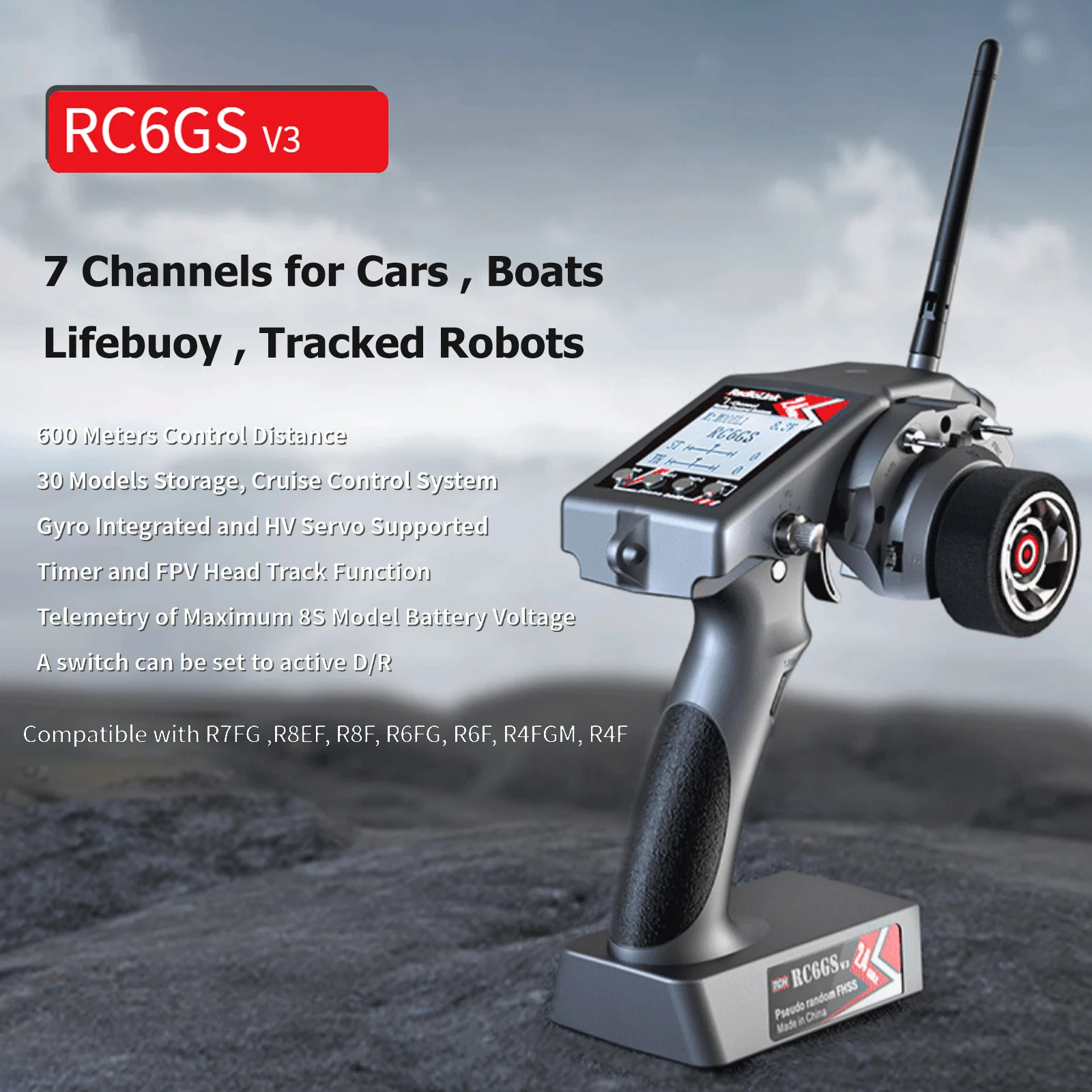 Радиоуправляемый передатчик RC6GS V3, 7 каналов, 2,4 ГГц, Радиоуправляемый пульт дистанционного управления с гироскопом для радиоуправляемого в...
Радиоуправляемый передатчик RC6GS V3, 7 каналов, 2,4 ГГц, Радиоуправляемый пульт дистанционного управления с гироскопом для радиоуправляемого в...