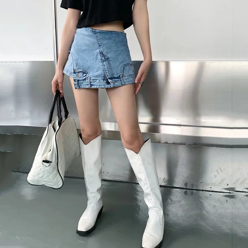 SeeBeautiful Personality Irregular Design Hot Denim Shorts High Waist Pockets Summer 2022 New Women Tide Q380
SeeBeautiful Personality Irregular Design Hot Denim Shorts High Waist Pockets Summer 2022 New Women Tide Q380