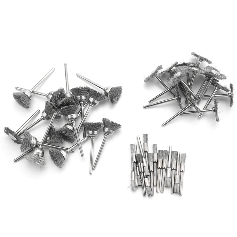 HOT-45 PC Wire Brushes Set Steel Wheel Brushes Accessories For Dremel Rotary Tools
HOT-45 PC Wire Brushes Set Steel Wheel Brushes Accessories For Dremel Rotary Tools
