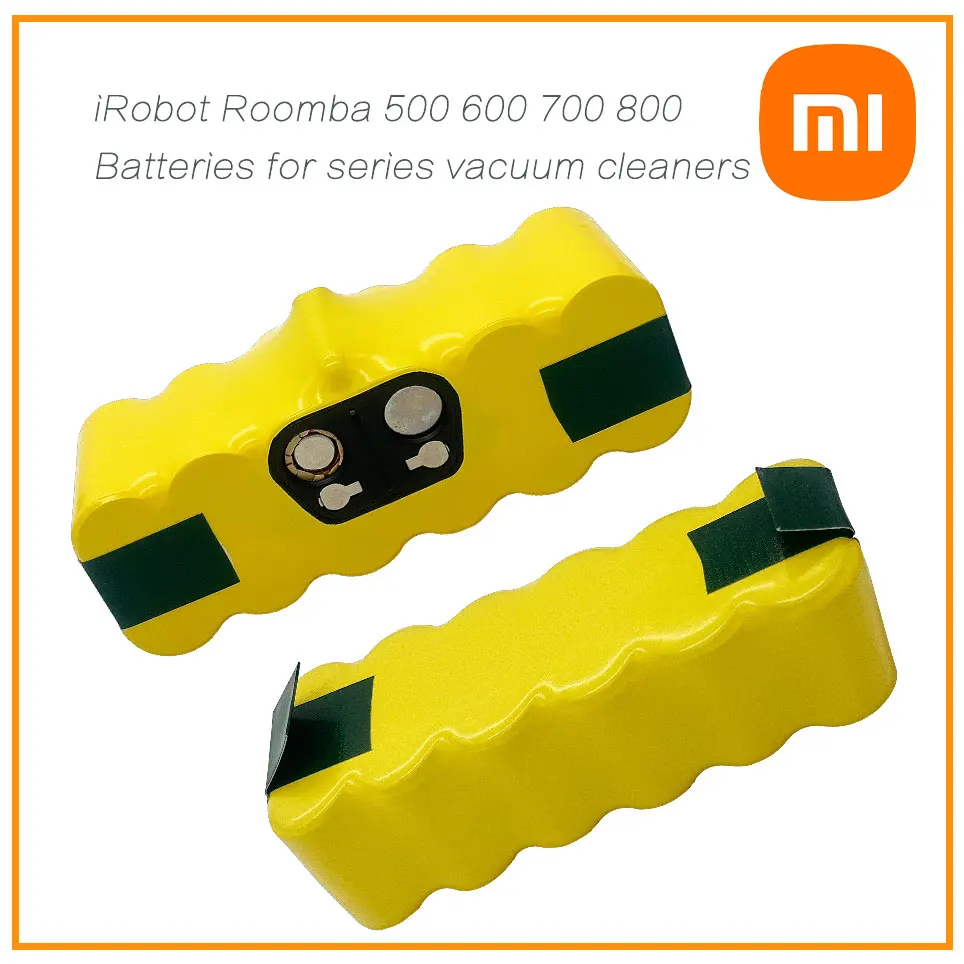 New Xiaomi 4.4V Replacement Battery 9800mAh for iRobot Roomba Series Vacuums 500 600 700 800 900 Battery 14.4 V NI-MH
New Xiaomi 4.4V Replacement Battery 9800mAh for iRobot Roomba Series Vacuums 500 600 700 800 900 Battery 14.4 V NI-MH