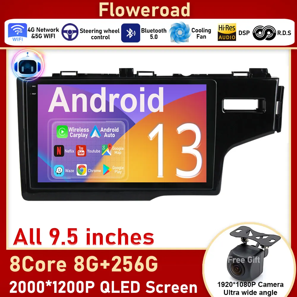 2K For Honda Jazz 3 2015 - 2020 Fit 3 GP GK 2013 - 2020 Right hand driver Car Radio Multimedia Video Player Navigation Head Unit
2K For Honda Jazz 3 2015 - 2020 Fit 3 GP GK 2013 - 2020 Right hand driver Car Radio Multimedia Video Player Navigation Head Unit