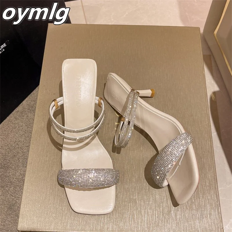 Fairy Rhinestone Chunky Heel Sandals Women's 2022 Summer New Style High Heel Square Toe Open Toe Sandals Fashion Women's Shoes
Fairy Rhinestone Chunky Heel Sandals Women's 2022 Summer New Style High Heel Square Toe Open Toe Sandals Fashion Women's Shoes