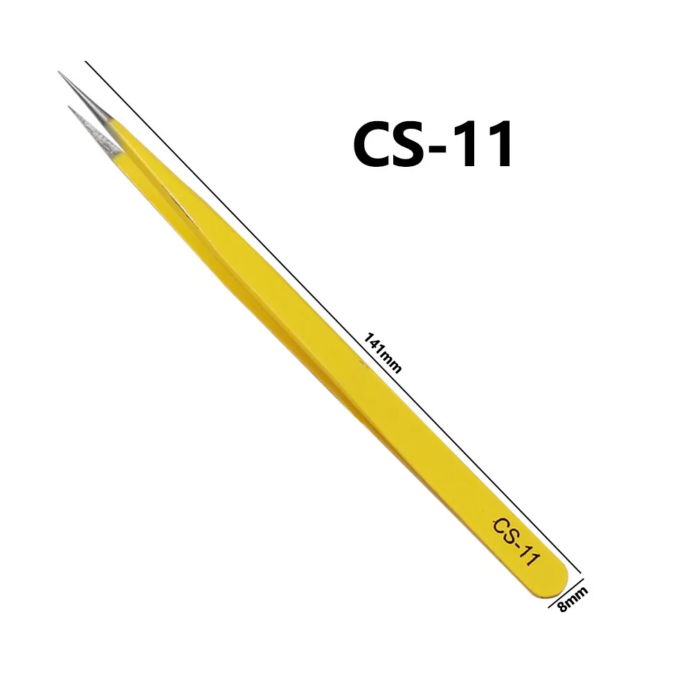 Stainless Steel Industrial Tweezers Curved Straight Tip Anti-magnetic Anti-acid Forceps Sharp Tweezers For Watch Repair
Stainless Steel Industrial Tweezers Curved Straight Tip Anti-magnetic Anti-acid Forceps Sharp Tweezers For Watch Repair