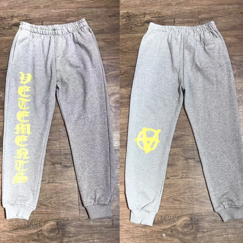 

2023 Men Women Edition Anarchy Logo Vetements Sweatpants VTM Pants Trousers