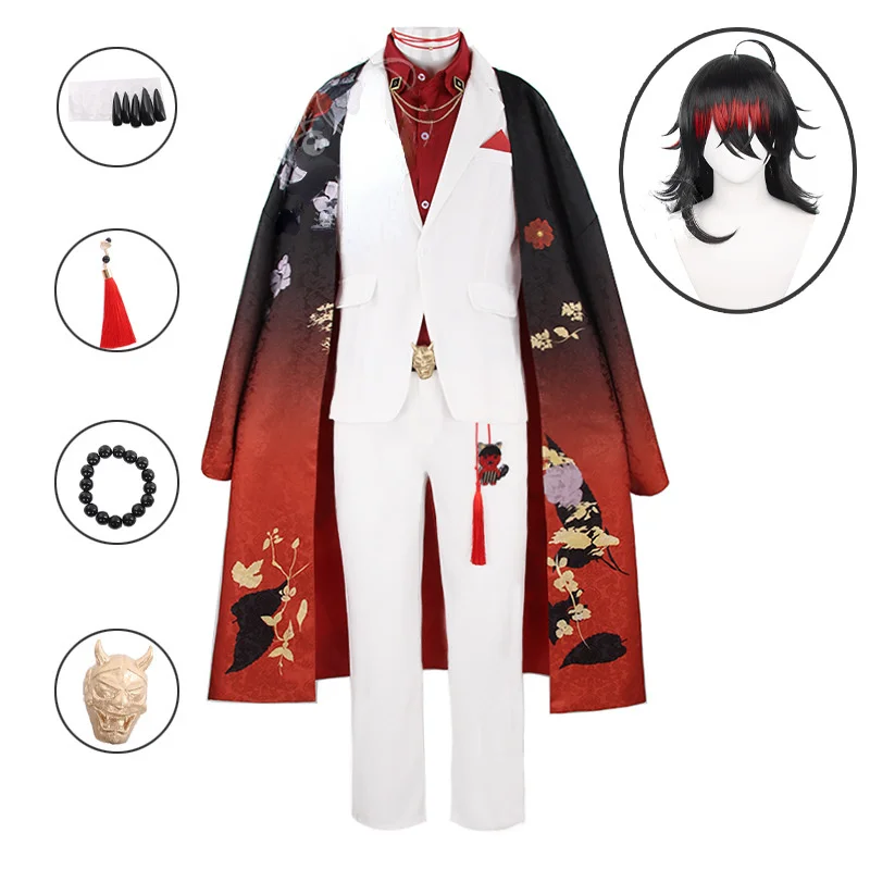 New VTuber Vox Akuma Cosplay Costume NIJISANJI Luxiem Cos Full Set Cloak Suit For Women Men Halloween Party Carnival
New VTuber Vox Akuma Cosplay Costume NIJISANJI Luxiem Cos Full Set Cloak Suit For Women Men Halloween Party Carnival