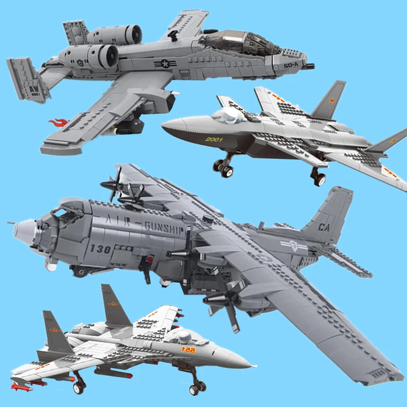 New Military Toys AC-130 War A10 Attack Fighter Airforce Plane SWAT Figures Idea Model Building Block Bricks Kid Gift
New Military Toys AC-130 War A10 Attack Fighter Airforce Plane SWAT Figures Idea Model Building Block Bricks Kid Gift