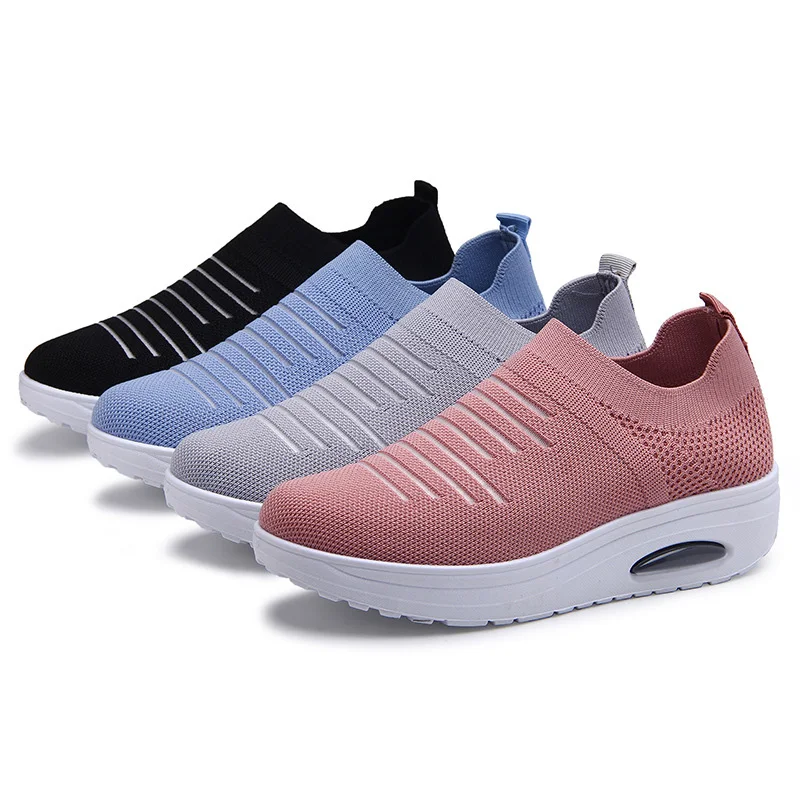 New Women's Casual Flats Fly Woven Mesh Breathable Sneakers Slip-on Light Comfortable Platform Elastic Socks Shoes Zapatos Nina
New Women's Casual Flats Fly Woven Mesh Breathable Sneakers Slip-on Light Comfortable Platform Elastic Socks Shoes Zapatos Nina