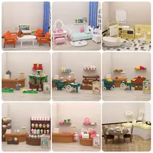 Dollhouse Miniature Furniture Accessories 1/12 Supermarket Micro Model Bedroom Forest Family For Kitchen Toys Doll Girl Gift