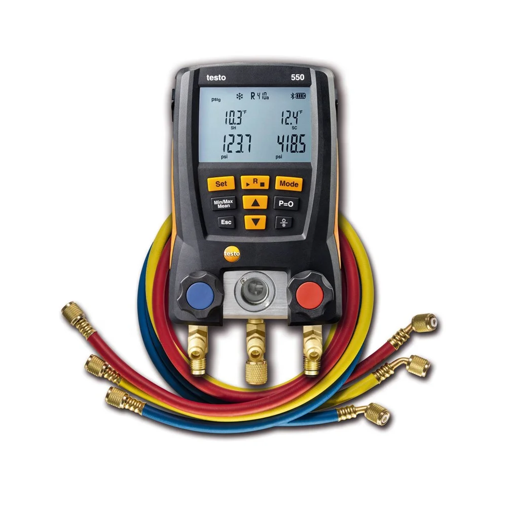 Electronic Refrigerant Meter Temperature Tester Digital Manifold Kit With Bluetooths Support
Electronic Refrigerant Meter Temperature Tester Digital Manifold Kit With Bluetooths Support