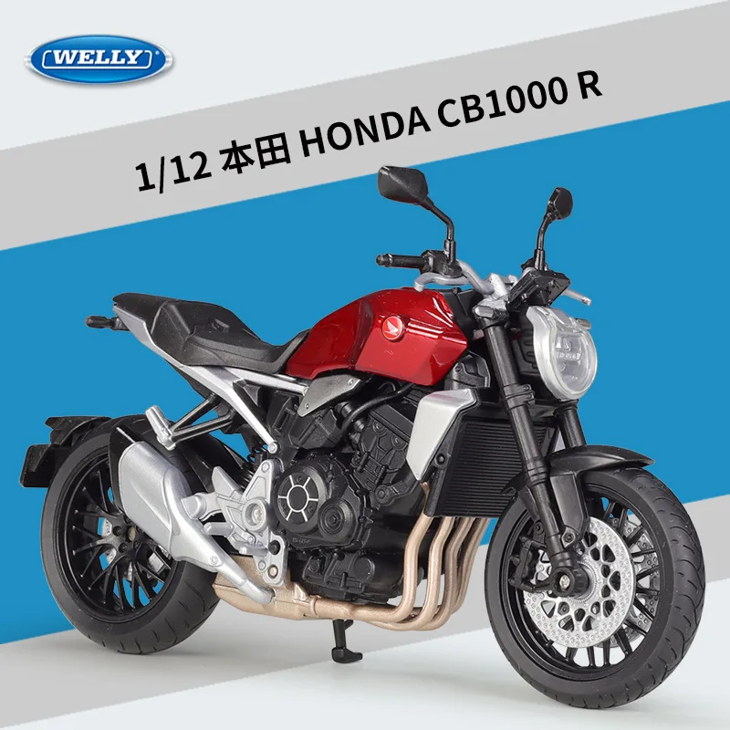 Модель автомобиля WELLY 1:12 HONDA CB1000 R, металлическая игрушка из сплава, мотоцикл, детская игрушка, подарок, коллекция
Модель автомобиля WELLY 1:12 HONDA CB1000 R, металлическая игрушка из сплава, мотоцикл, детская игрушка, подарок, коллекция