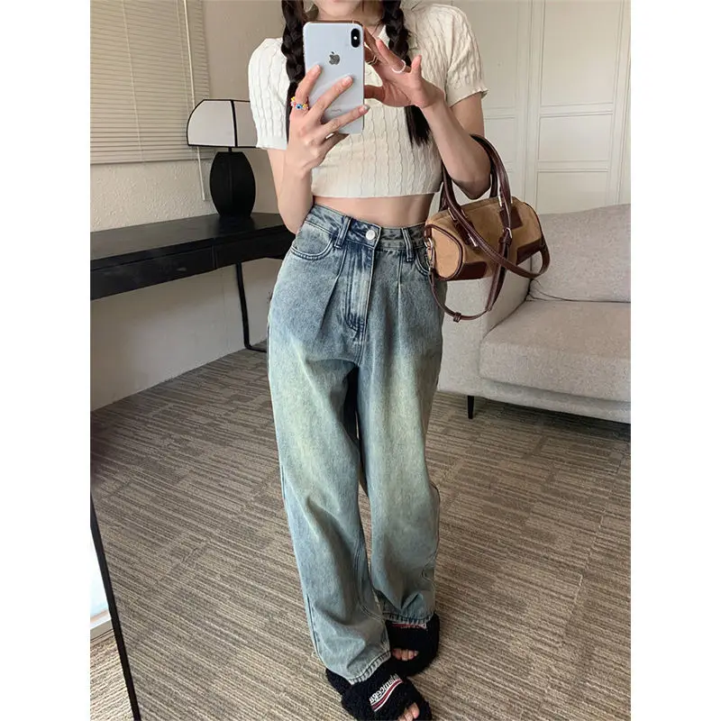 2022 Streetwear High Waist Women's Fashion Jeans Woman Girls Women Wide Leg Pants Trousers Female Femme Denim Mom Jeans L353
2022 Streetwear High Waist Women's Fashion Jeans Woman Girls Women Wide Leg Pants Trousers Female Femme Denim Mom Jeans L353