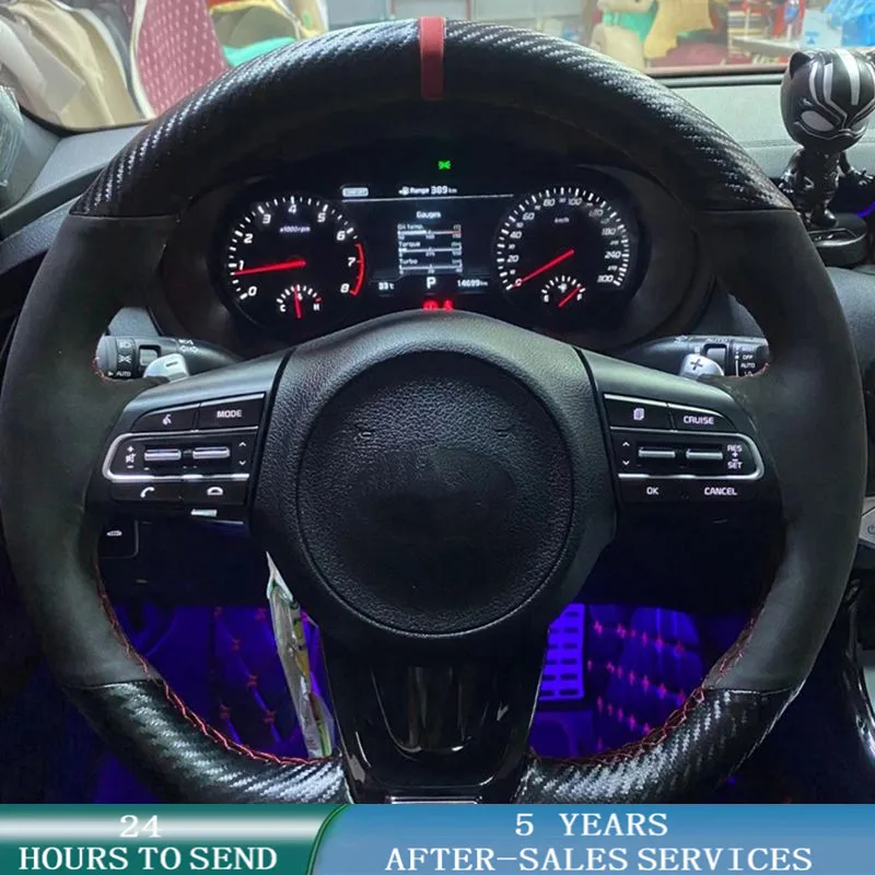 Customized Car Steering Wheel Cover Anti-Slip Original Steering Wheel Braid Auto Interior Accessories For Kia Stinger 2017 -2020
Customized Car Steering Wheel Cover Anti-Slip Original Steering Wheel Braid Auto Interior Accessories For Kia Stinger 2017 -2020