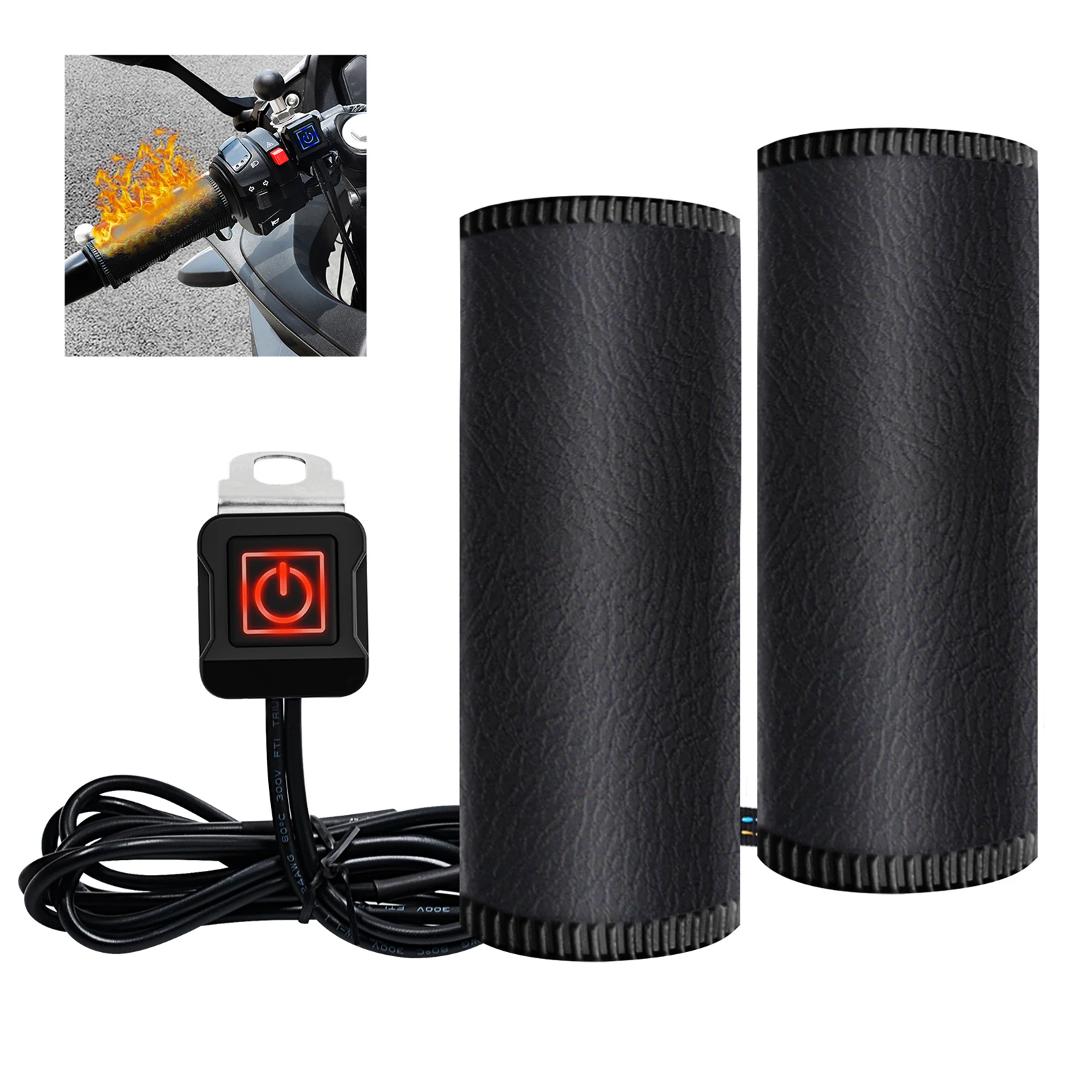 12V 3-5Gear Motorcycle Heated Hand Grips Motorbike ATV Scooter Electric Heated Grips Handlebar Hand Warmer Motorcycle Accessorie
12V 3-5Gear Motorcycle Heated Hand Grips Motorbike ATV Scooter Electric Heated Grips Handlebar Hand Warmer Motorcycle Accessorie