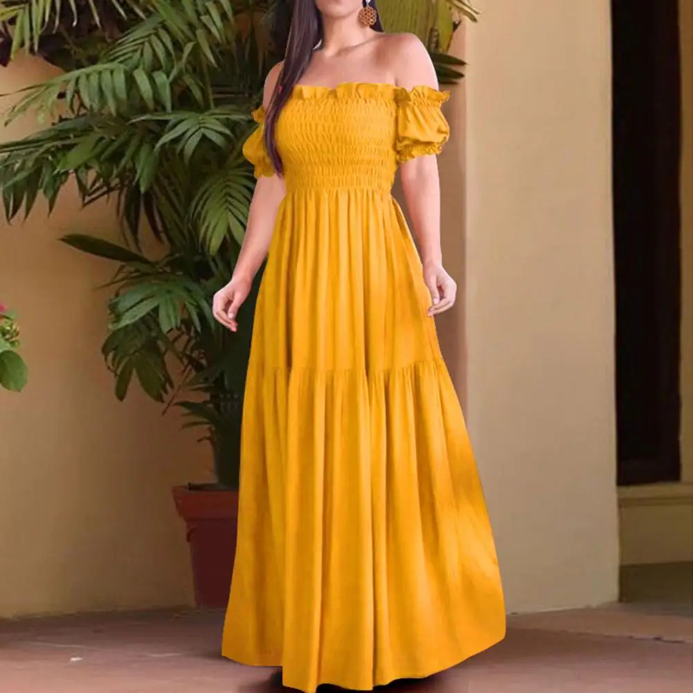 Puff Sleeves Pleats Summer A-Line Large Hem Formal Dress Elegant Patchwork Short Sleeve Party Dress High Waisted Women Dress
Puff Sleeves Pleats Summer A-Line Large Hem Formal Dress Elegant Patchwork Short Sleeve Party Dress High Waisted Women Dress