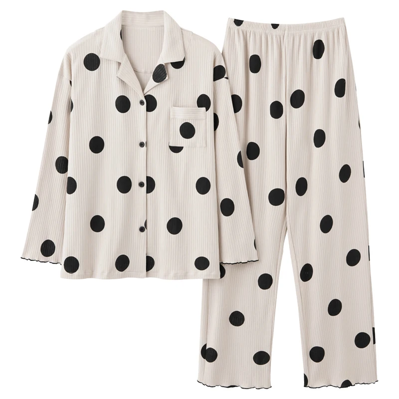 2022 Women Cartoon Cardigan Sleepwear Plus Size Pyjamas Ladies Pijama Autumn Cotton Homewear New Long-Sleeved Trousers
2022 Women Cartoon Cardigan Sleepwear Plus Size Pyjamas Ladies Pijama Autumn Cotton Homewear New Long-Sleeved Trousers