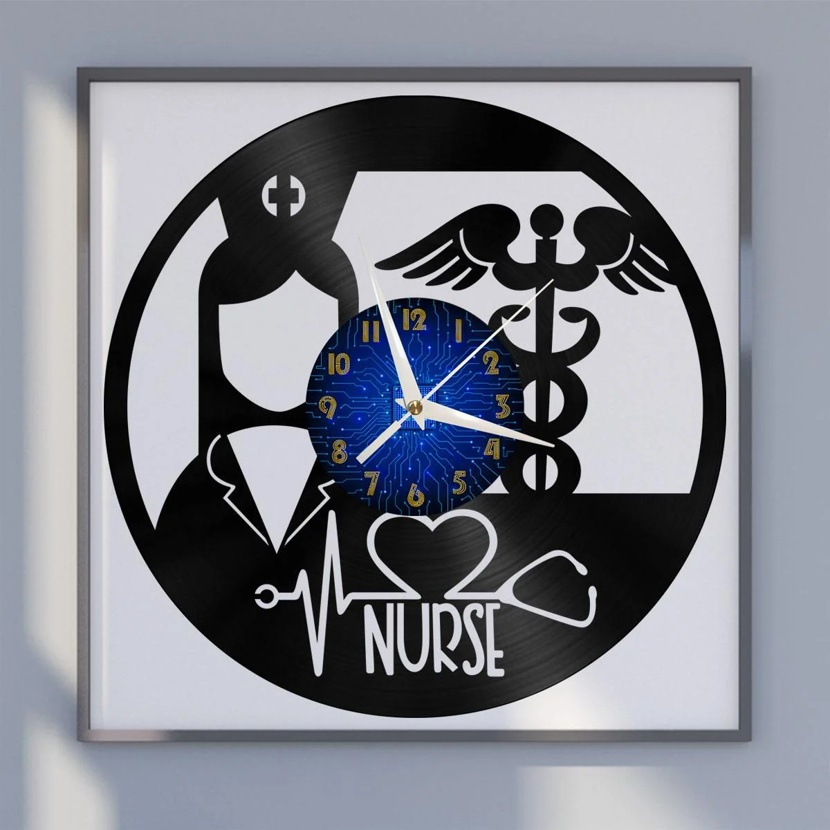 Hospital Nurse Vinyl Wall Clock, Vinyl Record Clock Wall Art Silent & Non-ticking
Hospital Nurse Vinyl Wall Clock, Vinyl Record Clock Wall Art Silent & Non-ticking