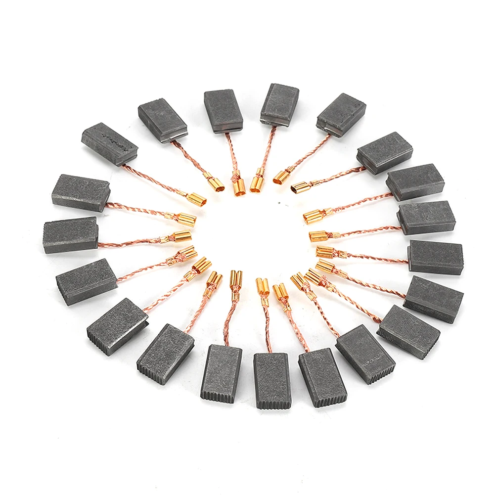 20Pcs Carbon Brushes 5*10*15mm For Electric Motors125 14-150 Angle Grinder Electric Hammer Tool Cutting Machine
20Pcs Carbon Brushes 5*10*15mm For Electric Motors125 14-150 Angle Grinder Electric Hammer Tool Cutting Machine