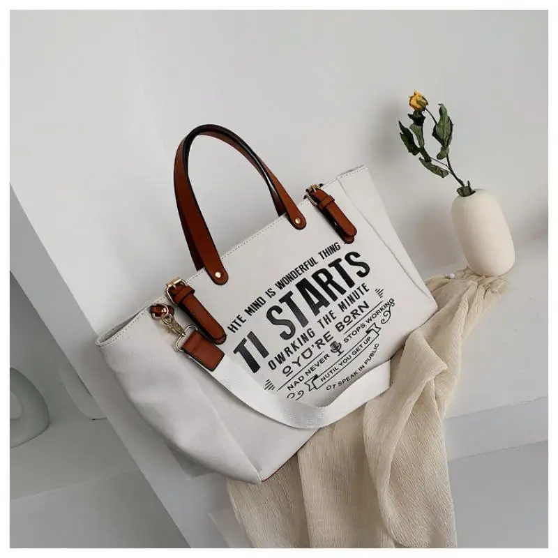 Fashion Canvas Handbag and Purse Female Large Capacity Shoulder Bag Letter Design Crossbody Bag Casual Totes Bag
Fashion Canvas Handbag and Purse Female Large Capacity Shoulder Bag Letter Design Crossbody Bag Casual Totes Bag