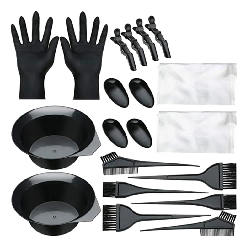 20Pcs Hair Color Bowl Comb Brushes Tool Kit Set Tint Coloring Dye Bowl Comb Brush Twin Headed Brushes Dyeing Cape Kits
20Pcs Hair Color Bowl Comb Brushes Tool Kit Set Tint Coloring Dye Bowl Comb Brush Twin Headed Brushes Dyeing Cape Kits