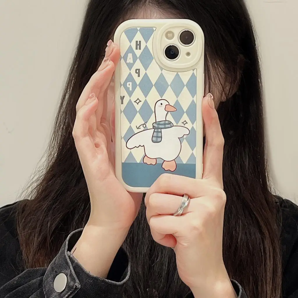 Luxury Shockproof Lambskin Leather Phone Case for iPhone 14 13 12 11 Pro X XR XS Max 6 6S 7 8 Plus Soft Cover Funda Cute Duck
Luxury Shockproof Lambskin Leather Phone Case for iPhone 14 13 12 11 Pro X XR XS Max 6 6S 7 8 Plus Soft Cover Funda Cute Duck