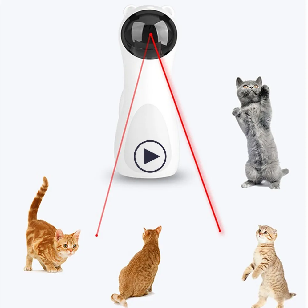 Cat Interactive Toy LED Laser Funny Toy Automatic laser cat Toy Auto Rotating Cat Exercise Training Entertaining Toy Multi-Angle
Cat Interactive Toy LED Laser Funny Toy Automatic laser cat Toy Auto Rotating Cat Exercise Training Entertaining Toy Multi-Angle
