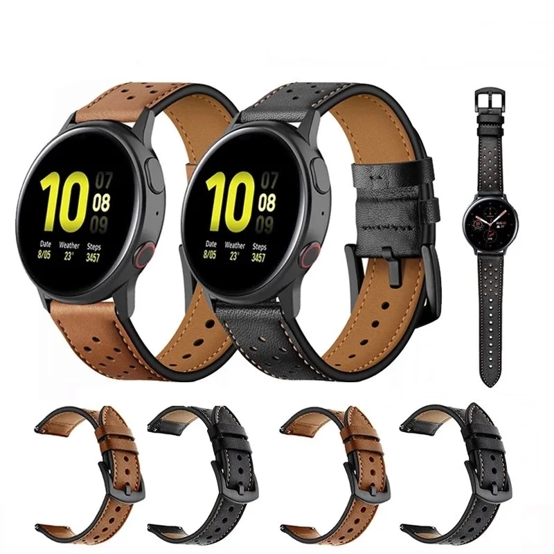 Ремешок кожаный для Active 2/Huawei Watch 42 мм/Amazfit GTR 42 мм, мужской/женский Воздухопроницаемый браслет для Samsung Galaxy Watch 4, 20 мм
Ремешок кожаный для Active 2/Huawei Watch 42 мм/Amazfit GTR 42 мм, мужской/женский Воздухопроницаемый браслет для Samsung Galaxy Watch 4, 20 мм