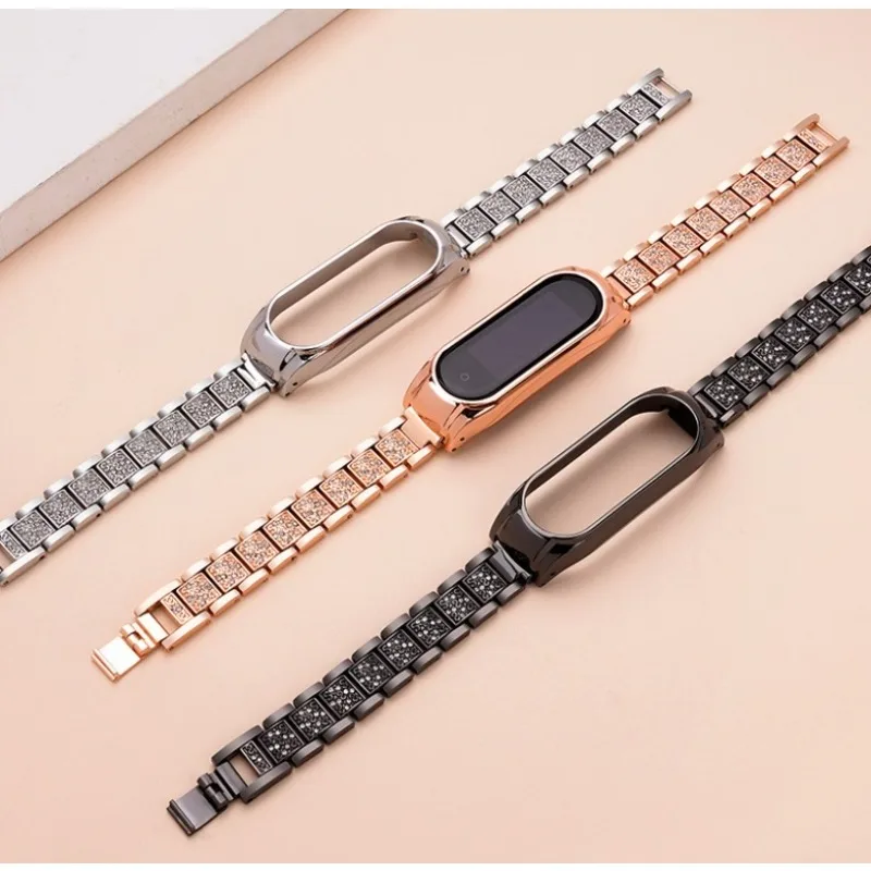 Silver Wrist Bracelet for Xiaomi Miband 7 Mi Band Replacement 5/6 4 Wristband Strap Metal for Women Girl Dropshipping Wholesale
Silver Wrist Bracelet for Xiaomi Miband 7 Mi Band Replacement 5/6 4 Wristband Strap Metal for Women Girl Dropshipping Wholesale