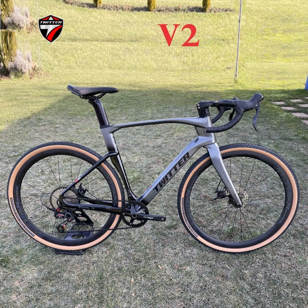 2023 TWITTER V2 RS-12S Full Hidden Inside Cable Routing Disc Brake T900 Carbon Fiber Road bycycle Gravel Bike bicicleta 700*38C
2023 TWITTER V2 RS-12S Full Hidden Inside Cable Routing Disc Brake T900 Carbon Fiber Road bycycle Gravel Bike bicicleta 700*38C