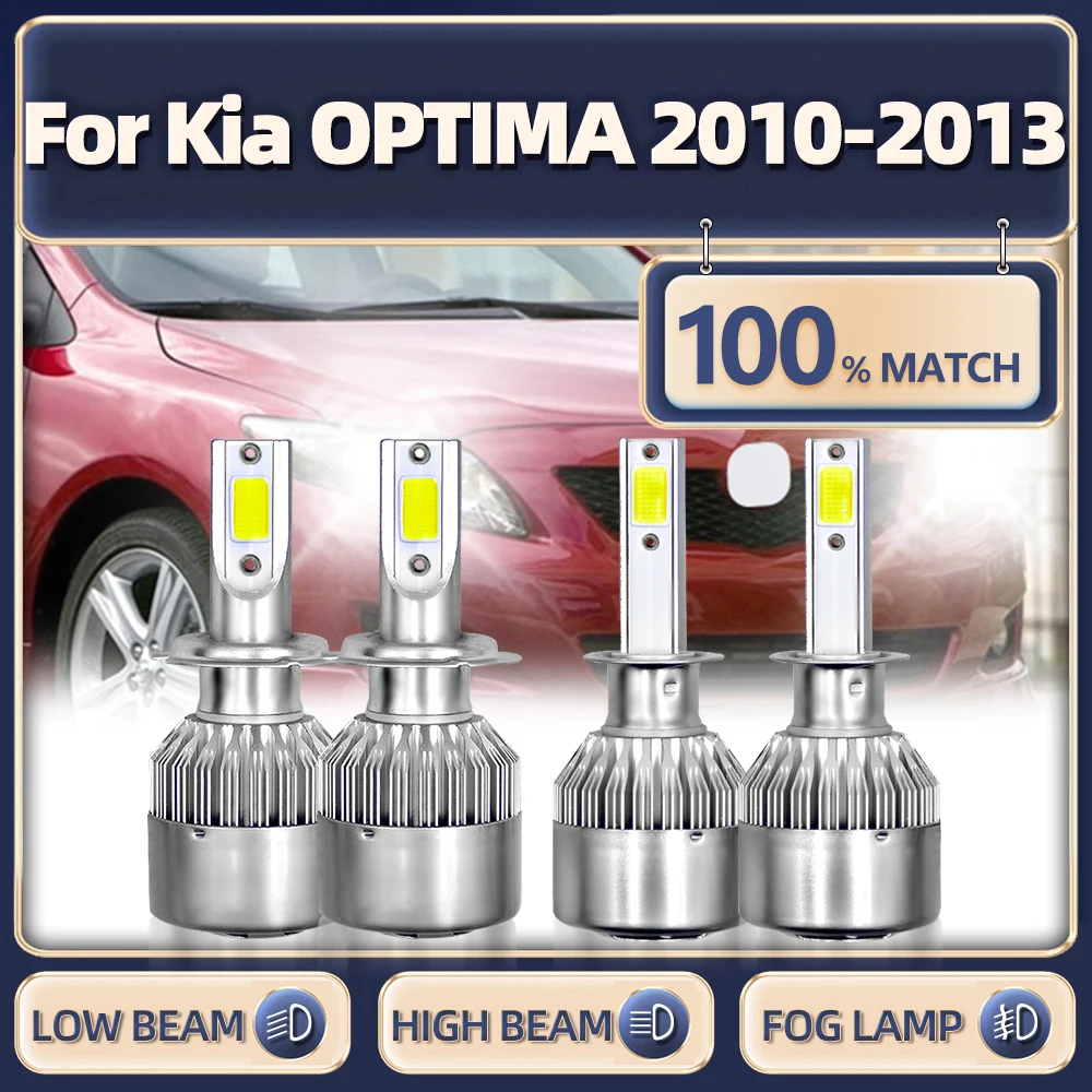

H1 H7 Canbus LED Headlights 240W 40000LM Car Headlamps Bulbs 6000K White Turbo Lamp 12V For Kia OPTIMA 2010 2011 2012 2013