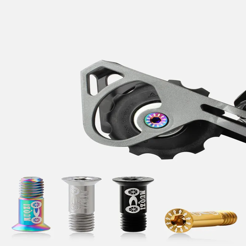 MUQZI Mountain Road Folding Bike Titanium Alloy Rear-Dial Guide Wheel Screw Transmission Tension Wheel Screw
MUQZI Mountain Road Folding Bike Titanium Alloy Rear-Dial Guide Wheel Screw Transmission Tension Wheel Screw