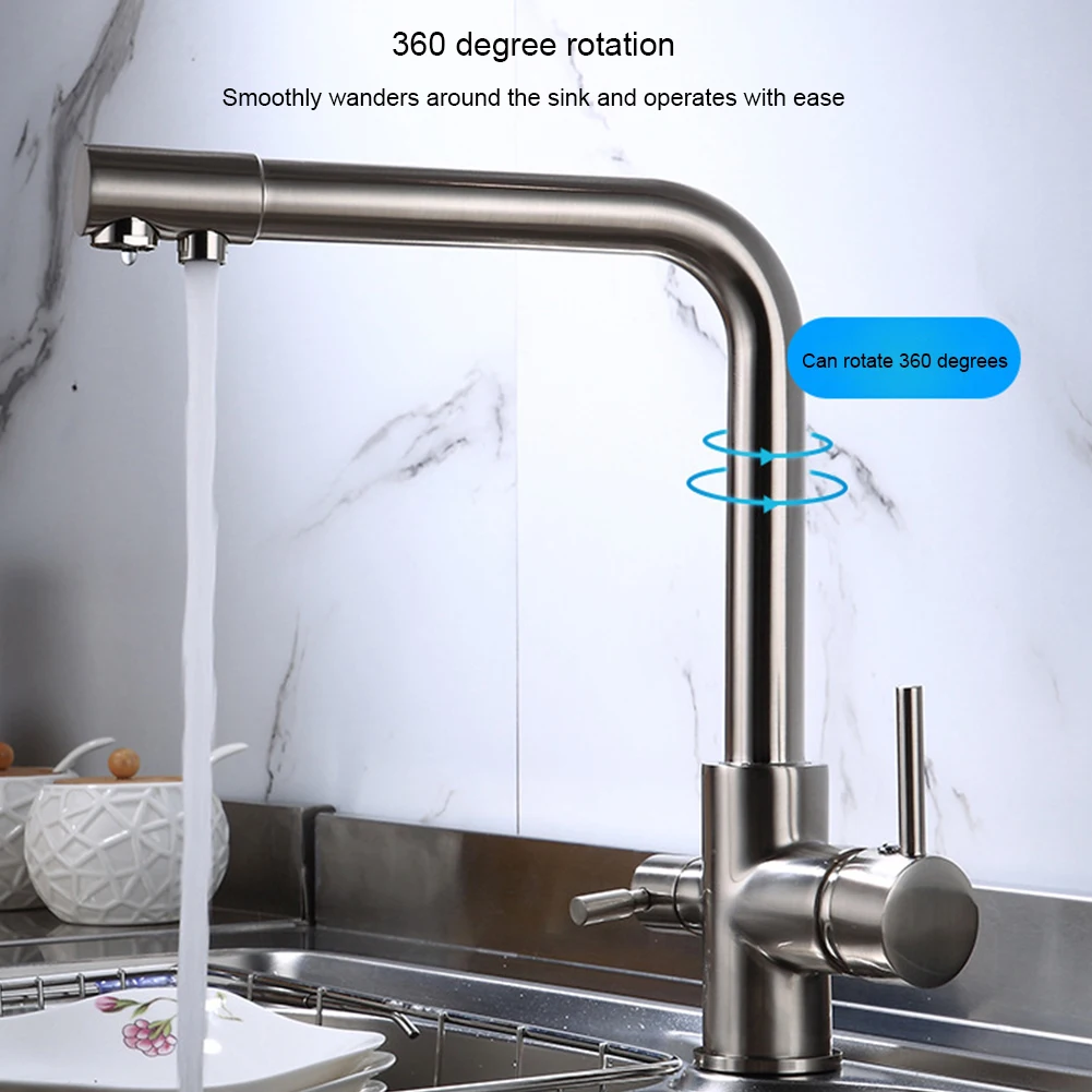 Dual Sprayer Purifier Faucet Dual Sprayer Drinking Water Tap 360 Degree Rotation Kitchen Faucet for Water Filtration System
Dual Sprayer Purifier Faucet Dual Sprayer Drinking Water Tap 360 Degree Rotation Kitchen Faucet for Water Filtration System