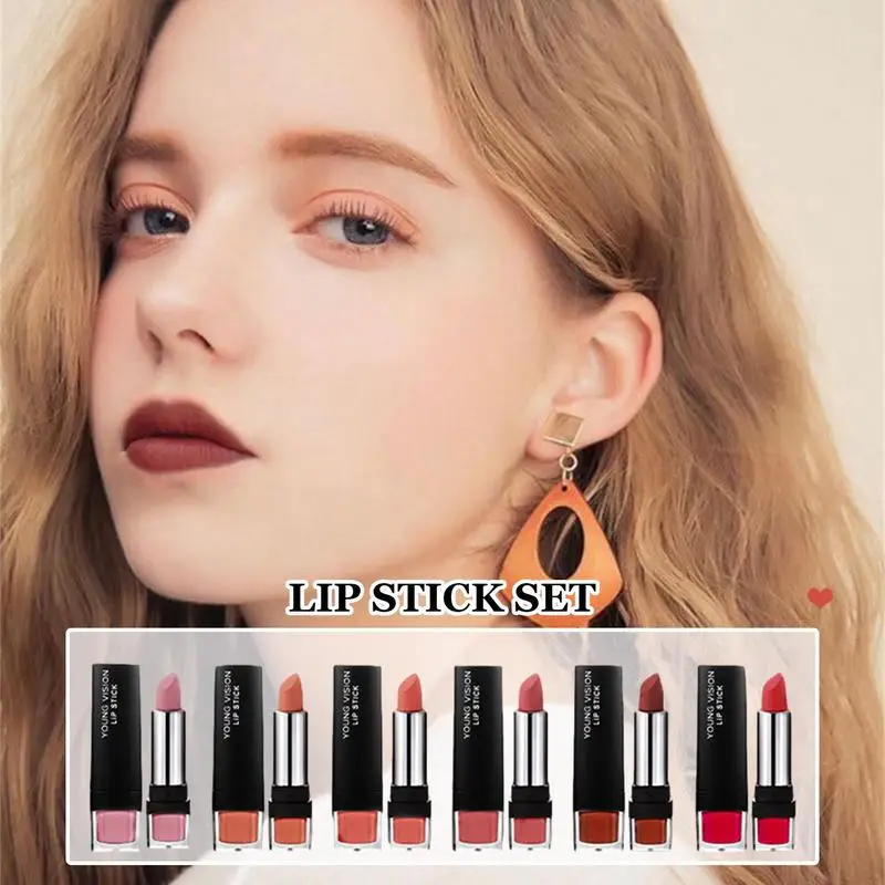 Velvet Lipstick Matte Set Waterproof Long Lasting Non-Stick 6 Pcs Matte Liquid Lipstick Professional Lip Makeup Nude Red Color
Velvet Lipstick Matte Set Waterproof Long Lasting Non-Stick 6 Pcs Matte Liquid Lipstick Professional Lip Makeup Nude Red Color