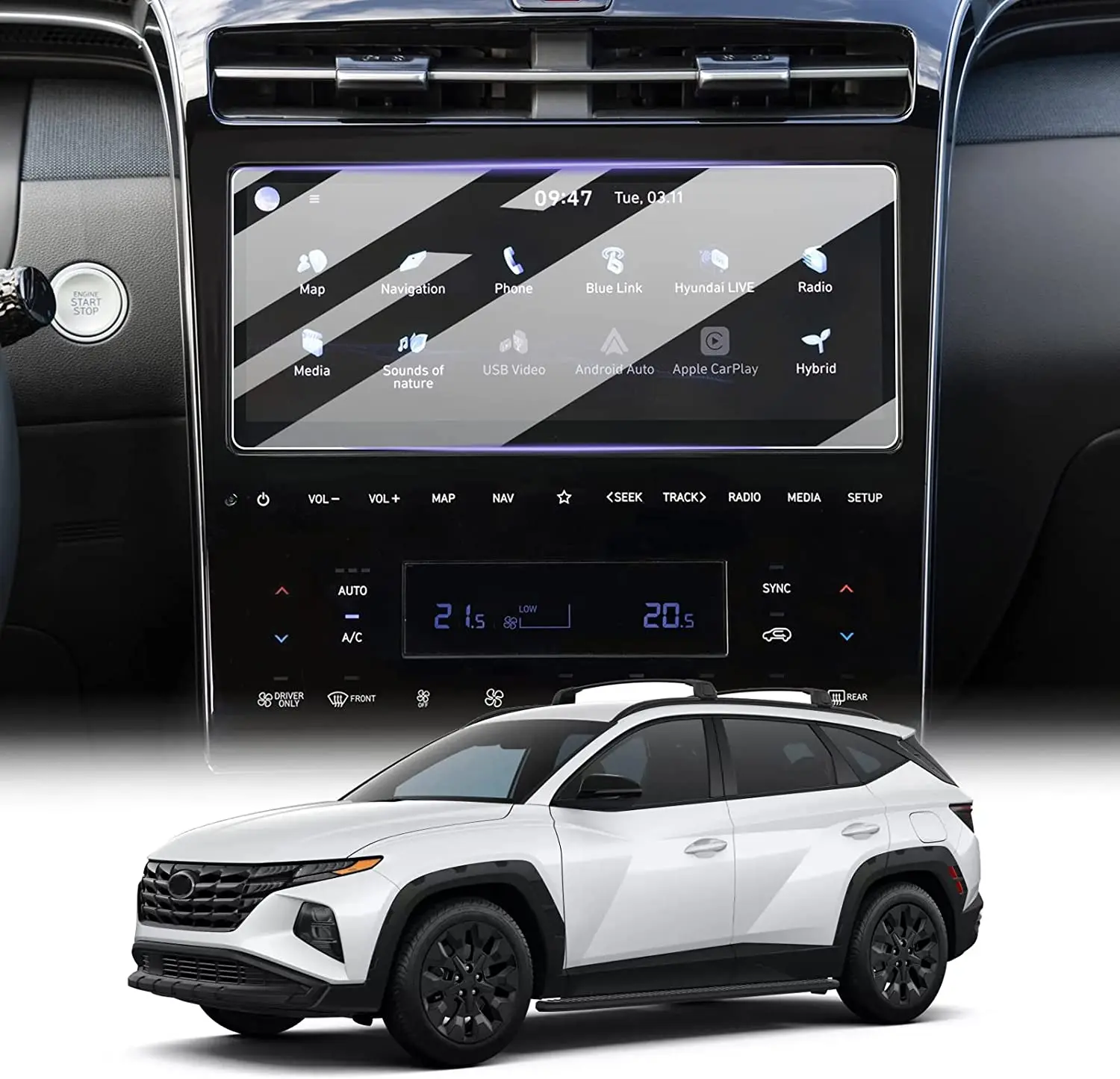 Для 2022 2023 H * yundai Tucson NX4 внутренний навигационный центр управления сенсорным экраном защитная пленка из закаленного стекла (1025 дюймов)
Для 2022 2023 H * yundai Tucson NX4 внутренний навигационный центр управления сенсорным экраном защитная пленка из закаленного стекла (1025 дюймов)