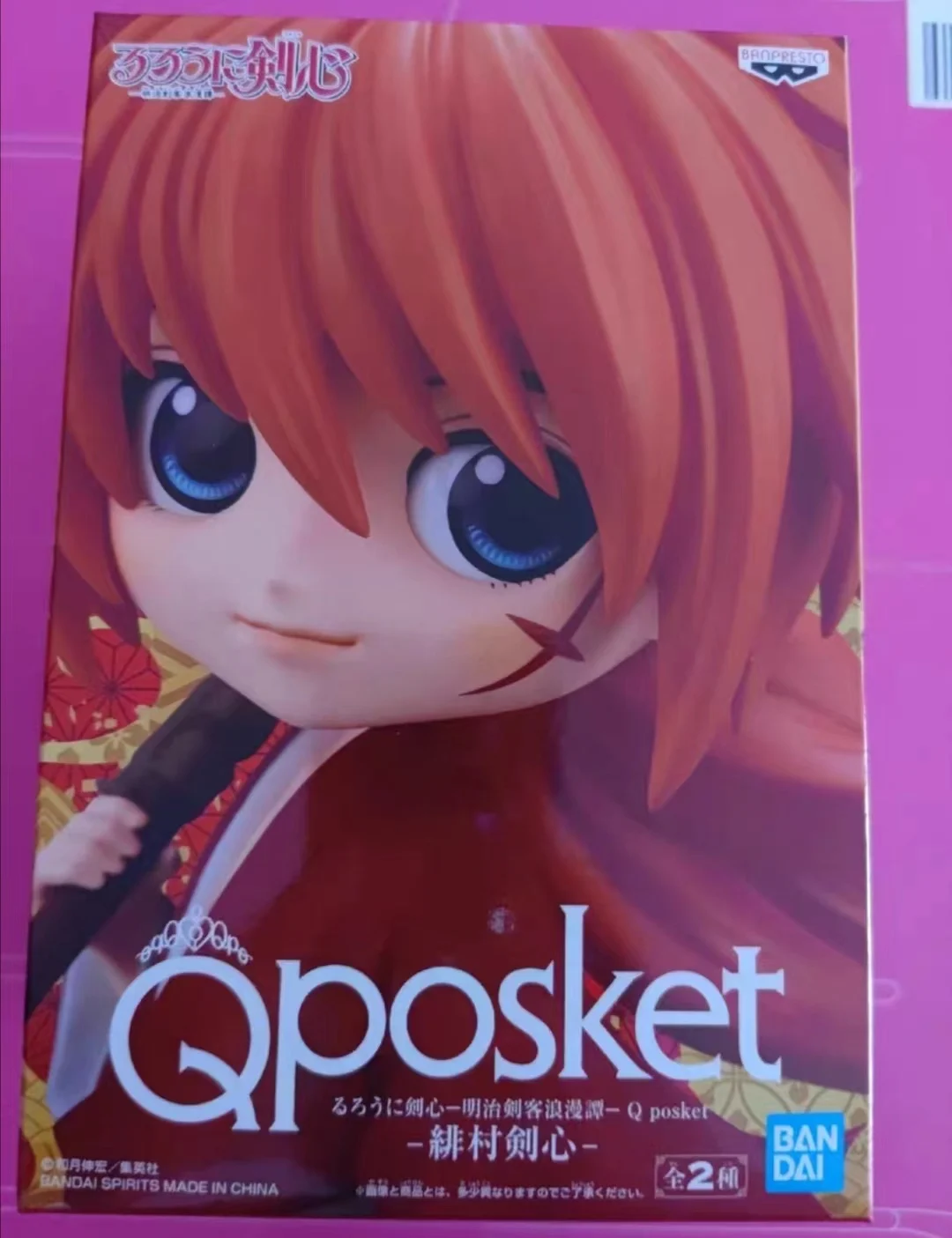 

In Stock 100% Original Banpresto Qposket HIMURA KENSHIN Ver A PVC Action Figure Boxed Model Collection Model Toys for Boys Gift