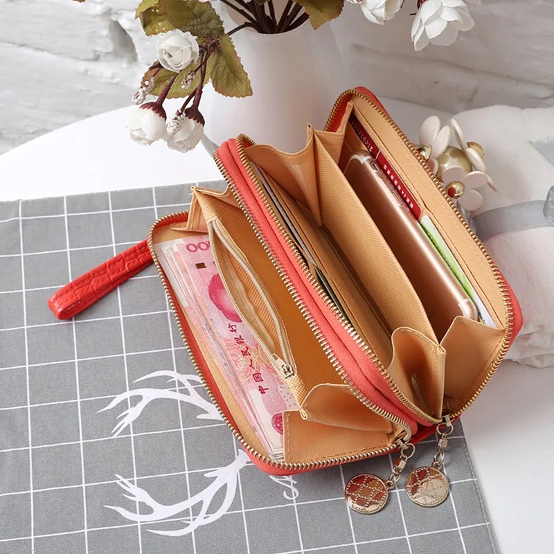 Long Women Wallets Solid Color Clutches Purse Double Zipper Fashion Wallet Stone Texture High Capacity Phone Card Holder Wallets
Long Women Wallets Solid Color Clutches Purse Double Zipper Fashion Wallet Stone Texture High Capacity Phone Card Holder Wallets