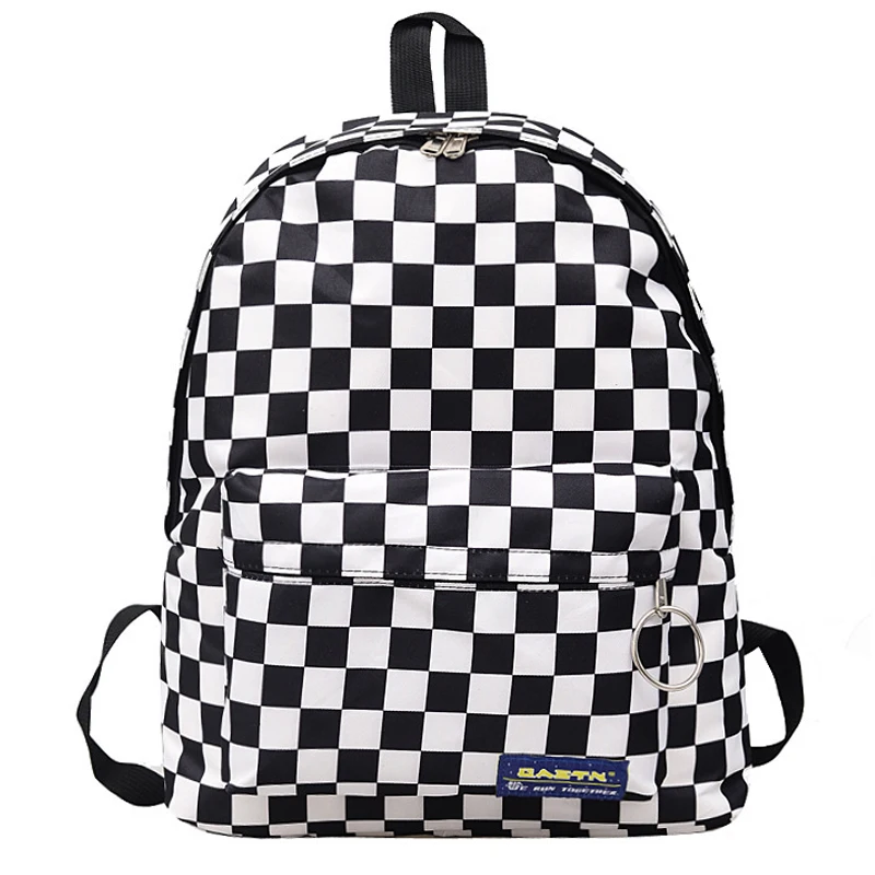 Black White Plaid Women Backpack Nylon Outdoor Travel Backpack Book Schoolbags Feminina Casual Rucksack Women Bag Mochila
Black White Plaid Women Backpack Nylon Outdoor Travel Backpack Book Schoolbags Feminina Casual Rucksack Women Bag Mochila