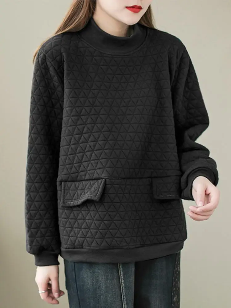 ZANZEA Fashion Long Sleeve Tops 2022 Spring Autumn Oversized Hoodies Women Vintage Solid Sweatshirts Casual Turtleneck Pullover
ZANZEA Fashion Long Sleeve Tops 2022 Spring Autumn Oversized Hoodies Women Vintage Solid Sweatshirts Casual Turtleneck Pullover