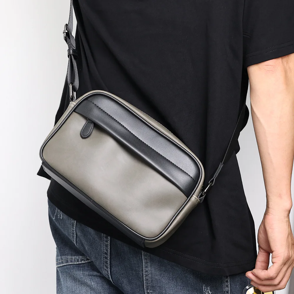 

Повседневные маленькие квадратные сумки в стиле ретро, мужская сумка через плечо из искусственной кожи, водонепроницаемый мессенджер, мужской клатч для ключей и сумочка