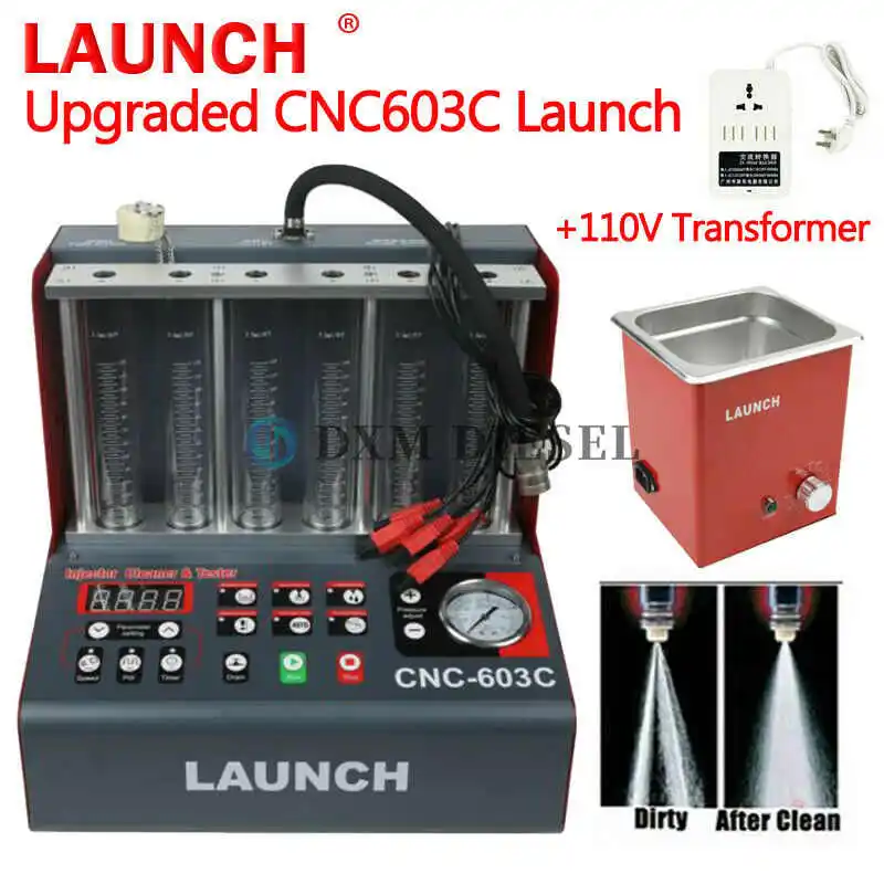 DXM new Launch CNC603C Injector Flow Test Original Launch CNC 603C Ultrasonic Fuel Injector Cleaner & Tester
DXM new Launch CNC603C Injector Flow Test Original Launch CNC 603C Ultrasonic Fuel Injector Cleaner & Tester