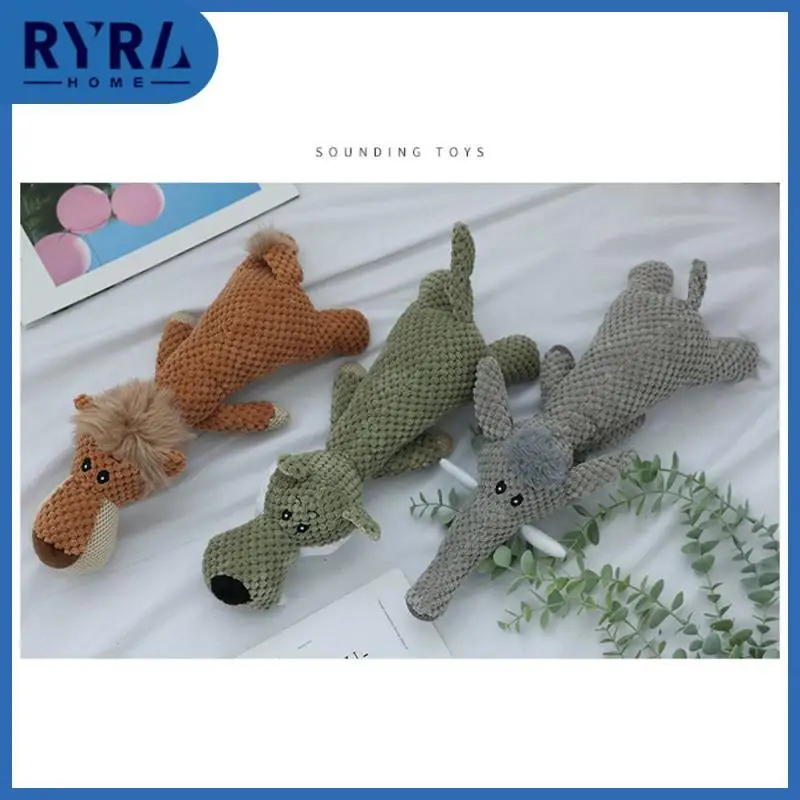 

Enhance Emotions Dog Toys Soft And Palatable New Cartoon Animal Squeaking Dog Toys Cute Animal Shapes Relieve Stress