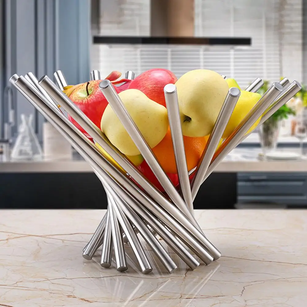 Stainless Steel Rotation Fruit Basket Countertop Fruits Stand Holder Creative Home Decor Bread Vegetable Storage Organizer
Stainless Steel Rotation Fruit Basket Countertop Fruits Stand Holder Creative Home Decor Bread Vegetable Storage Organizer