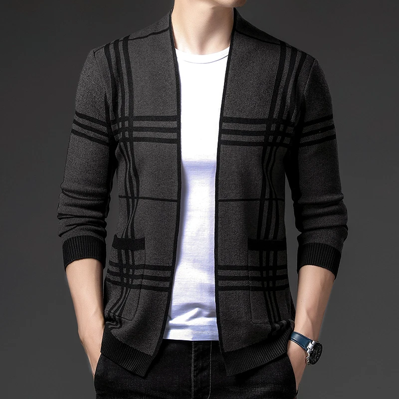 Grey Cardigans Men Cotton Sweater Long Sleeve Mens V-Neck Sweaters Loose Solid Button Tops Fit Knitting Casual Style Clothing
Grey Cardigans Men Cotton Sweater Long Sleeve Mens V-Neck Sweaters Loose Solid Button Tops Fit Knitting Casual Style Clothing