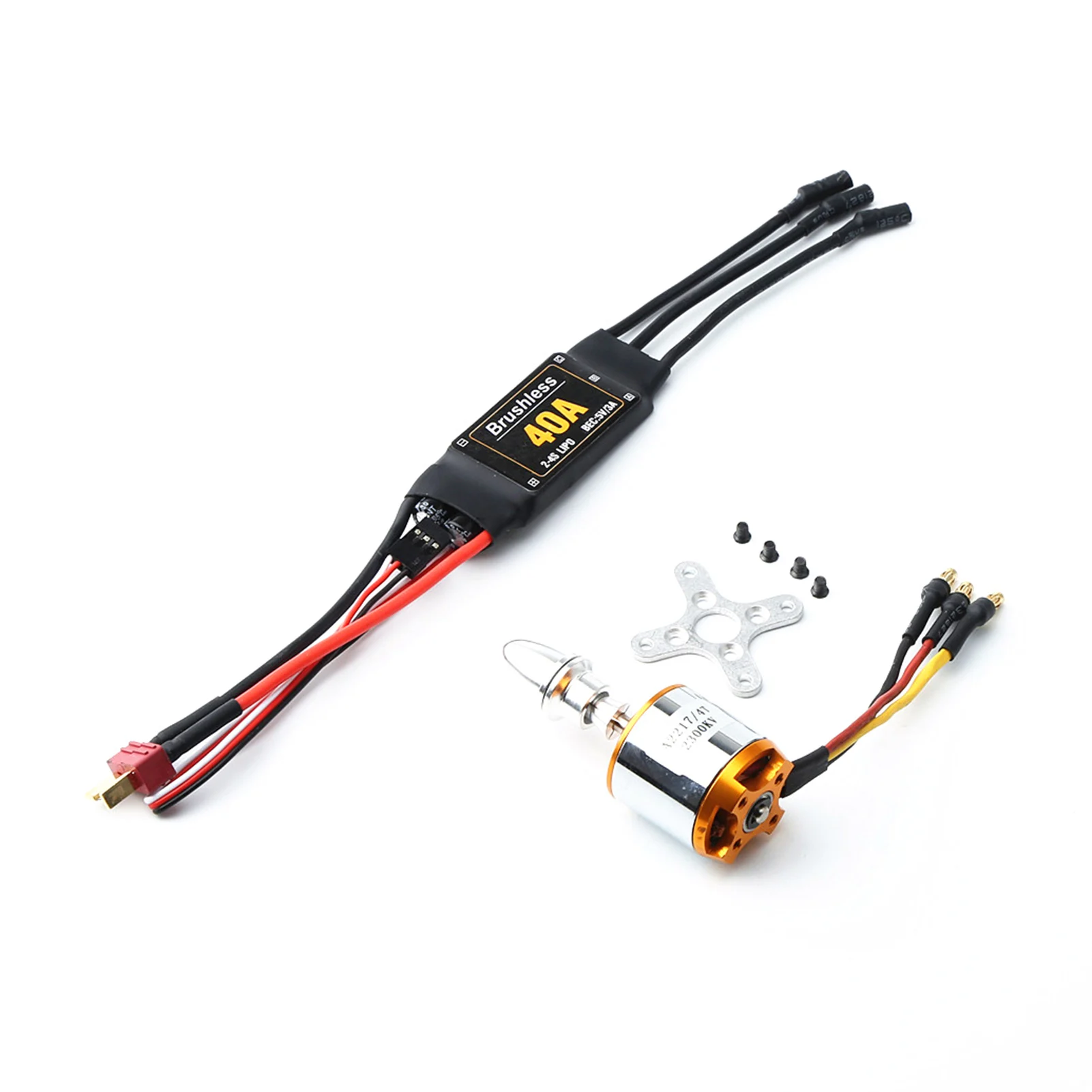 Радиоуправляемые детали 2217 1100KV 1250KV 2300KV бесщеточный двигатель 40A ESC с T-образной вилкой 3,5 мм банановые разъемы для стандарта
Радиоуправляемые детали 2217 1100KV 1250KV 2300KV бесщеточный двигатель 40A ESC с T-образной вилкой 3,5 мм банановые разъемы для стандарта
