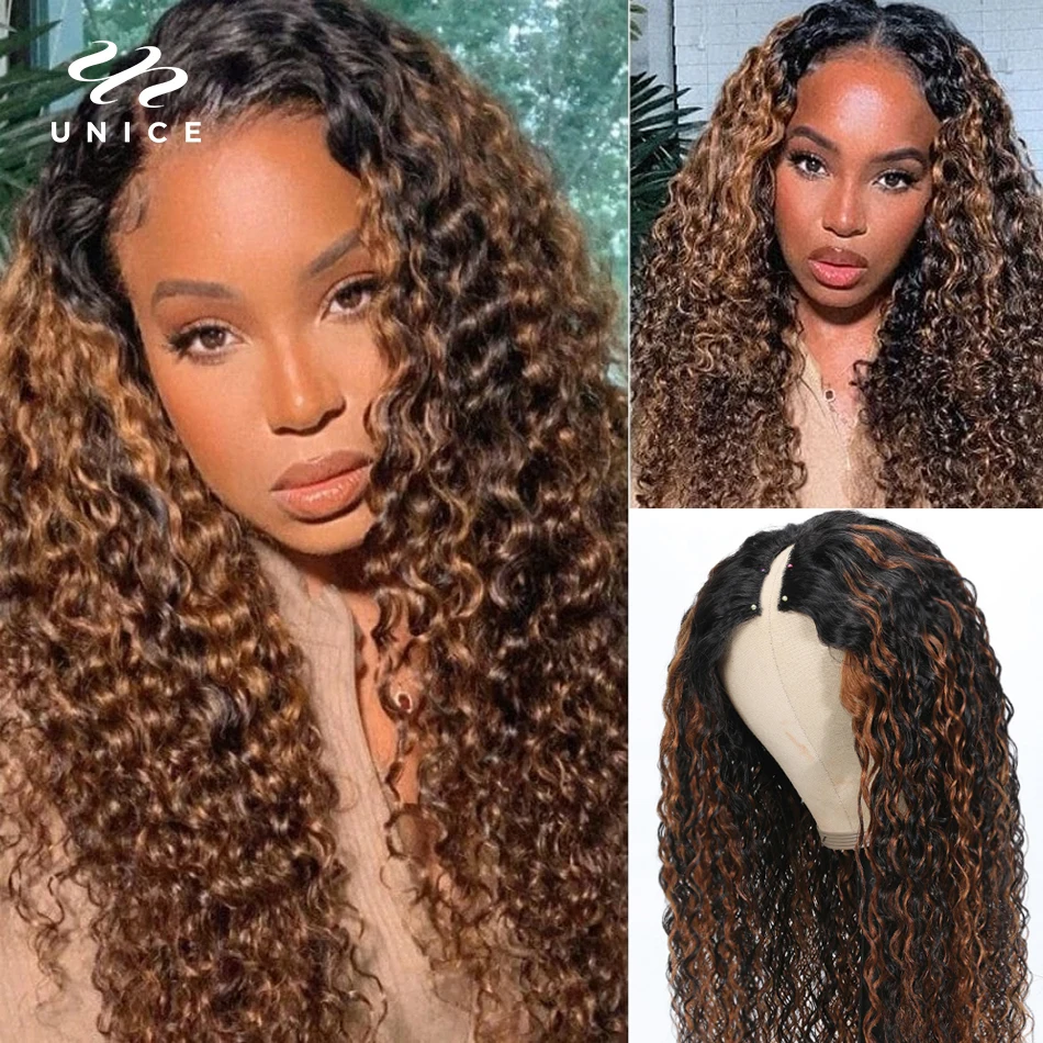 UNice Water Wave V Part Wig Human Hair Wavy V Shape Glueless Human Hair Wigs Put On and Go V Part Wig Minimal or No Leave Out
UNice Water Wave V Part Wig Human Hair Wavy V Shape Glueless Human Hair Wigs Put On and Go V Part Wig Minimal or No Leave Out