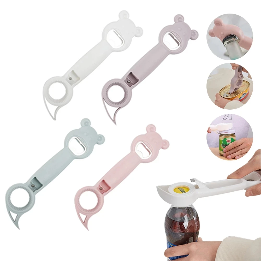 New 4 in 1 Beer Bottle Opener Multifunctional Destapador De Cerveza Mujer Topless Can Opener Kitchen Gadget Bar Tool Accessories
New 4 in 1 Beer Bottle Opener Multifunctional Destapador De Cerveza Mujer Topless Can Opener Kitchen Gadget Bar Tool Accessories