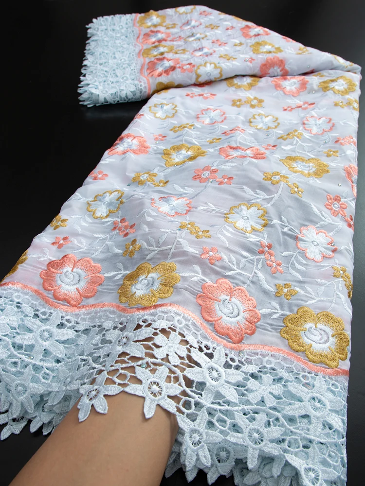 Embroidery African Lace Fabric 2023 High Quality Nigerian Dry Lace Fabric Soft Wedding Dress Sewing Material For Women TY3296
Embroidery African Lace Fabric 2023 High Quality Nigerian Dry Lace Fabric Soft Wedding Dress Sewing Material For Women TY3296