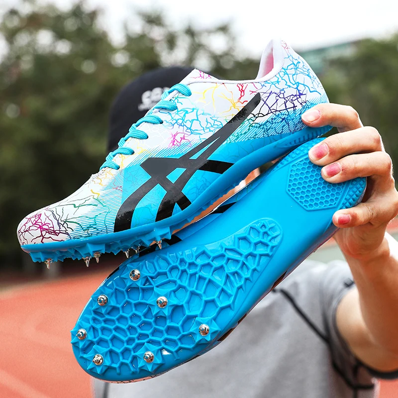 Men Track Field Shoes Women Spikes Sneakers Athlete Running Training Shoes Lightweight Racing Match Spike Sport Shoes Size 35-45
Men Track Field Shoes Women Spikes Sneakers Athlete Running Training Shoes Lightweight Racing Match Spike Sport Shoes Size 35-45