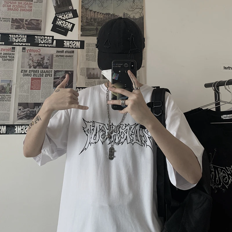 Harajuku Goth Punk Print Short Sleeve Plus Size Clothes Anime Women T-Shirts Oversized T Shirt Female Tops Harajuku Tee Shirt
Harajuku Goth Punk Print Short Sleeve Plus Size Clothes Anime Women T-Shirts Oversized T Shirt Female Tops Harajuku Tee Shirt