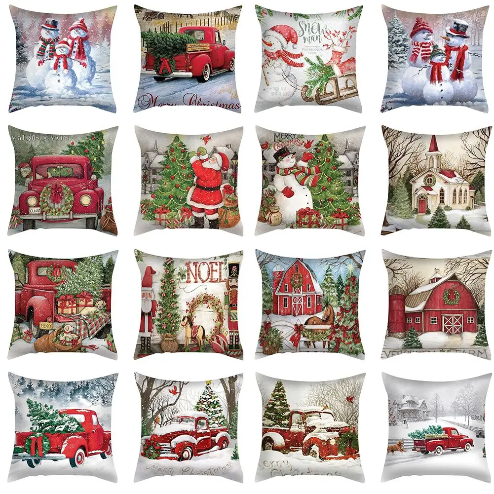 Christmas Pillow Cushion Cover Sofa Couch Pillowcases For Xmas Home Decor Multi-Color Use In Car Sofa Chair Bed Seat Home Decor
Christmas Pillow Cushion Cover Sofa Couch Pillowcases For Xmas Home Decor Multi-Color Use In Car Sofa Chair Bed Seat Home Decor